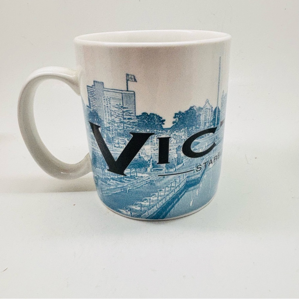 Starbucks skyline series Victoria Blue and White Mug